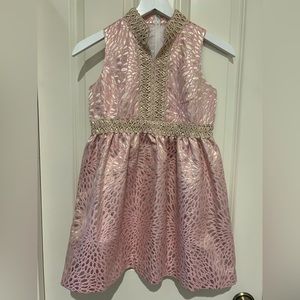 Lilly Pulitzer pink and gold dress NEW WITH TAGS